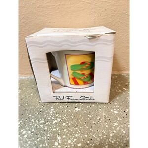 Red Farm Studio Coastal Mug Collection Flip Flop Beach Summer 8oz Mug NEW 741067